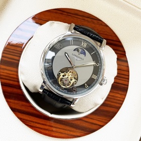 Элегантные мужские часы Longines с большим маятником и лунным кал
