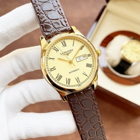 Элегантные мужские часы Longines, классический дизайн с тремя стр