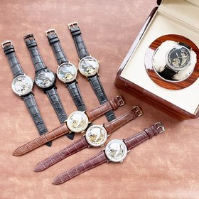 Элегантные мужские часы Longines с впечатляющим ажурным дизайном,