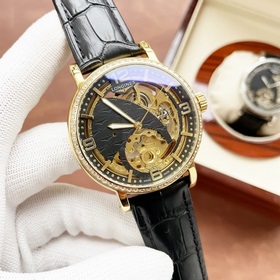 Элегантные мужские часы Longines с впечатляющим ажурным дизайном,