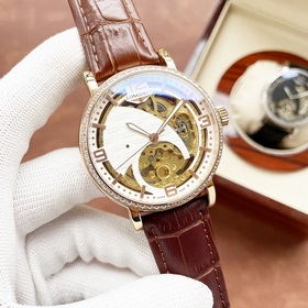 Элегантные мужские часы Longines с впечатляющим ажурным дизайном,