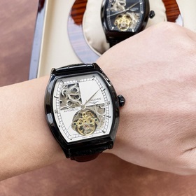 Элегантные мужские часы Longines с впечатляющим ажурным дизайном,
