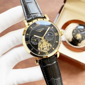 Элегантные мужские часы Longines с большим маятником и лунным кал