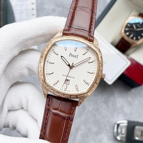Элитный мужской часы Piaget, классический дизайн с тремя стрелкам
