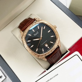 Элитный мужской часы Piaget, классический дизайн с тремя стрелкам