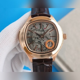 Новая модель Piaget Emperador G0A38019 с черным ремешком, с тремя