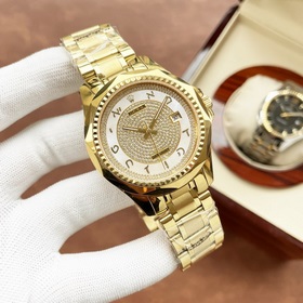 Роскошные мужские часы Rolex. Классический дизайн с тремя стрелка