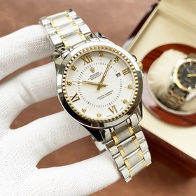 Роскошные мужские часы Rolex. Классический дизайн с тремя стрелка