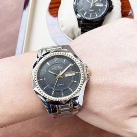Роскошные мужские часы Rolex. Классический дизайн с тремя стрелка