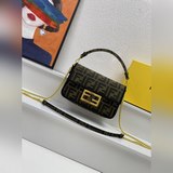 Ретро-стиль Fendi, сумка с двойным логотипом F, клапаном и длинным плечевым ремн