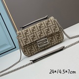 Модель 6601  f end1 conic baquette Цепная сумка из шенила.