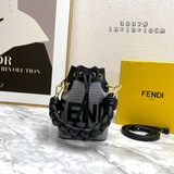 【В комплекте с коробкой】 FENDI Mon Tresor маленькая сумка-бакет из шерсти с узор