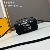 Сумка для мобильного телефона Fendi Baguette с передней откидной крышкой и магни