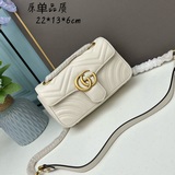 Оригинальная кожа GG marmont 22 см, черный цвет. Слишком классическая модель, ко