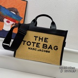 Оригинальная сумка-тоут из соединенных кусков ткани MJ Raffia - MARC JACOBS - th