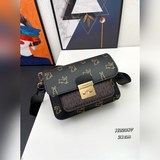 Новая модель сумки MK с принтом, кожа с отделкой из кожи, в подарочной коробке, 