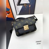 Новая модель сумки MK с принтом, кожа с отделкой из кожи, в подарочной коробке, 