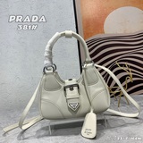 Новая модель (с кожаным покрытием) Prada moon bag, сумка через плечо, ретро-стил