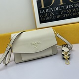 Prada сумка через плечо с клапаном, модель 2103, с двумя ремнями, модная женская