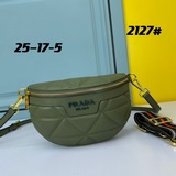 PRADA Prada Новая женская вышитая сумка на пояс. Эта сумка на пояс с ромбовидной