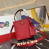 Высокое качество оригинальной кожи 1BA219 Prada Double Saffiano с крестообразным