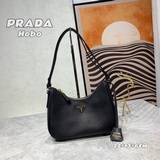 Популярная модель Prada Hobo, новая кожаная сумка через плечо/на пояс, красная, 