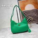 Популярная модель Prada Hobo, новая кожаная сумка через плечо/на пояс, красная, 