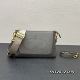 Классическая легендарная сумка PRADA с двумя ремнями (кожаный ремень + широкий т
