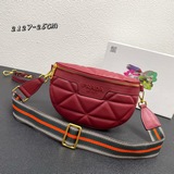 Prada Новая женская вышитая сумка на пояс. Эта сумка на пояс с ромбовидной вышив