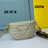 PRADA Prada Новая женская вышитая сумка на пояс. Эта сумка на пояс с ромбовидной