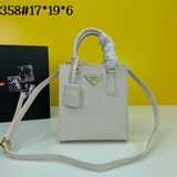 Высококачественная сумка Prada «PRADA» обновленная версия из кожи Saffiano с кру
