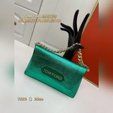 Tom Ford, новая модель, сумка-клатч с металлической цепочкой, изготовлена из кож
