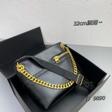 Новая модель TOM FORD, сумка через плечо с тисненым логотипом, золотистая фурнит