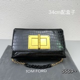 Оригинальная коробка Tom Ford, полностью из кожи, с поворотной застежкой на пере