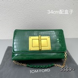 Оригинальная коробка Tom Ford, полностью из кожи, с поворотной застежкой на пере