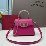 В комплекте： новая сумка Valentino VSLING из телячьей кожи с маленькими хрусталь