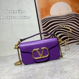VALENTINO Huajia Женская сумка MINILOCO из телячьей кожи с металлической цепочко