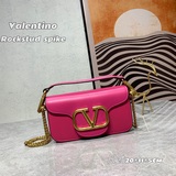 VALENTINO Huajia Женская сумка MINILOCO из телячьей кожи с металлической цепочко