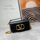 VALENTINO Huajia Женская сумка MINILOCO из телячьей кожи с металлической цепочко