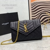 【Комплектация】 YSL Saint Laurent WOC сумка с цепочкой и конвертом. Незаменимый к