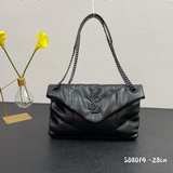 Сумка Saint Laurent Loulou Puffer, изготовлена из 100% импортной кожи.