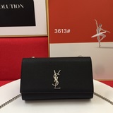 Сумка Saint Laurent с логотипом на передней клапане, ремешком через плечо с заст