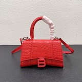 Сумка Balenciaga Hourglass в стиле крокодила, размер 23 см. Новая модель от Bale