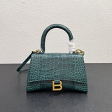 Сумка Balenciaga Hourglass в стиле крокодила, размер 23 см. Новая модель от Bale