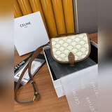 Популярная серия 2023, обновленная версия сумки-седла CELINE FOLCO TRIOMHE из па