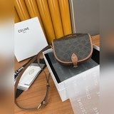 Популярная серия 2023, обновленная версия сумки-седла CELINE FOLCO TRIOMHE из па