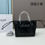 CELINE｜Маленькая сумка из гладкой кожи с шнурком, новая модель MINI CUIR CABAS и