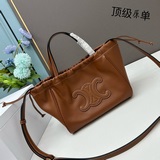 CELINE｜Маленькая сумка из гладкой кожи с шнурком, новая модель MINI CUIR CABAS и