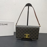 Новая модель сумки Celine через плечо из телячьей кожи, трапециевидная форма, мя