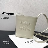 Маленькая сумка Celine в форме ведра, вес 0,5 кг, изготовлена из кожи, с большим